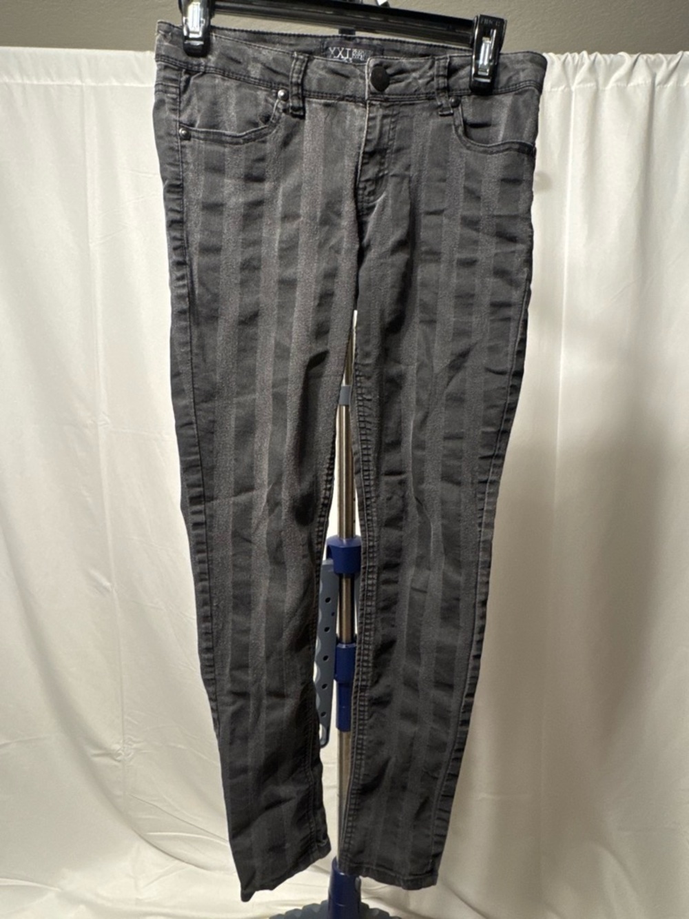 XXI Premium Denim- Black Striped Women’s Jeans